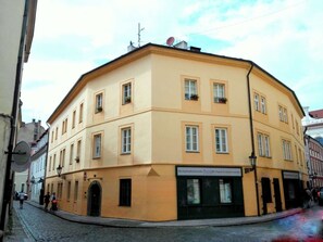 Outside View of our Apartment Block in the Heart of the Old Town