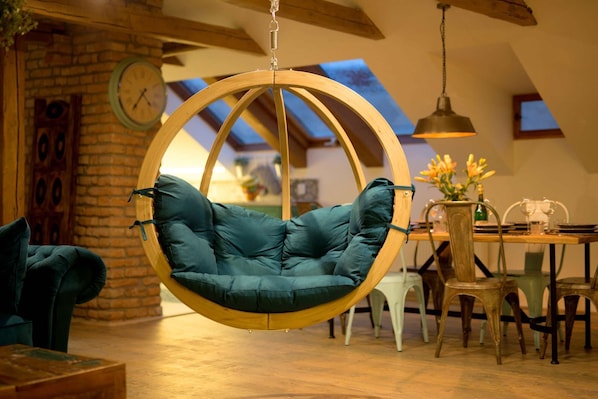 The Hanging Chair in the Living Room