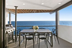Breakfast on the deck while enjoying the views