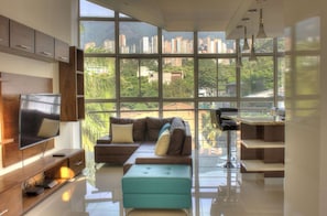 Penthouse living room