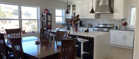 Kitchen and dining area
