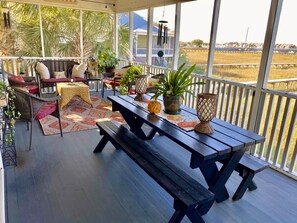 Screened in Porch on upper level.