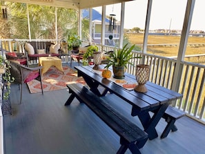 Screened in Porch on upper level.