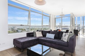 Open plan living and dining