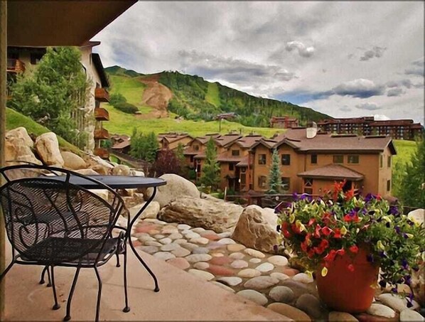 Patio with panoramic views