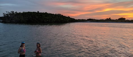 Pelican Bay (5-minute boat ride from Villa)