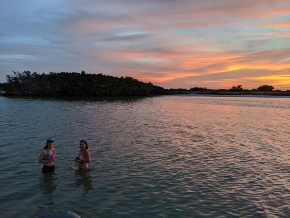 Pelican Bay (5-minute boat ride from Villa)