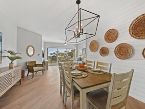 Dining Area with Ocean Views at 406 Barrington Arms