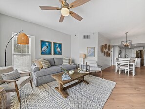Living Room with Ocean Views at 406 Barrington Arms