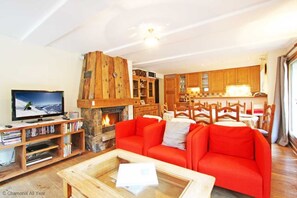View of open plan living space
