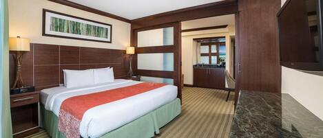 Suites has a bedroom for 2 guests and separate sleeping area for 2 more guests