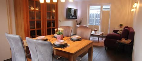 Wohnraum der Ferienwohnung Wiekenhuus