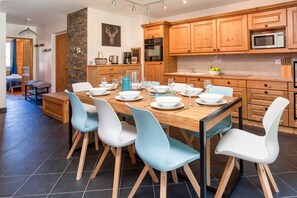 Dining table seats 8