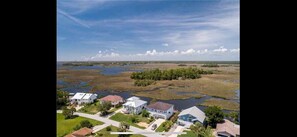 View of estuary leading to the flats.
