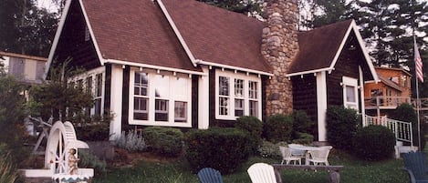 House and front lawn from the lake