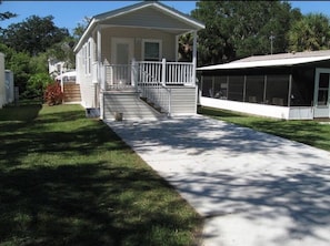 Concrete driveway 