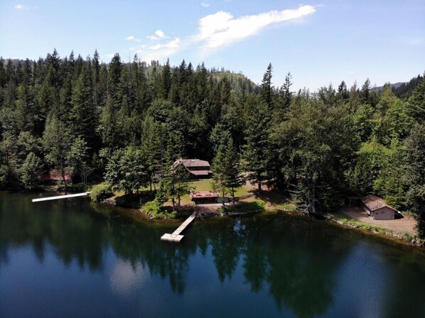 Aerial shot of West side of camp 