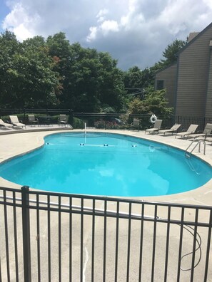 Outdoor pool open May - Mid-October, weather depending.