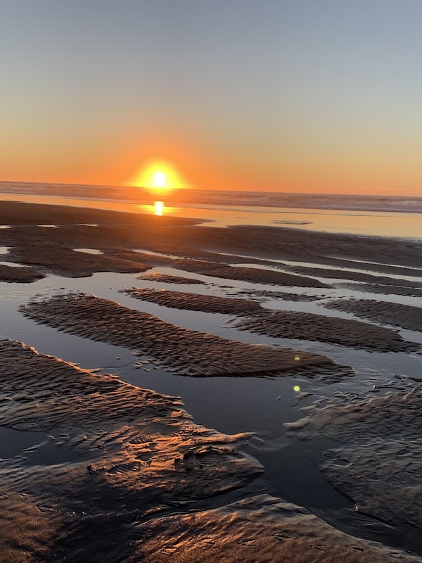 Road Ends Beach at Sunset