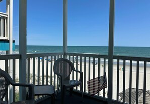 Step out onto the private balcony for a sunrise.