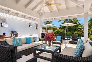 The whole family can catch some shade or relax in the evenings under our gazebo