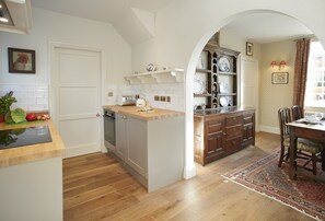Ground floor: Kitchen leading through to dining area