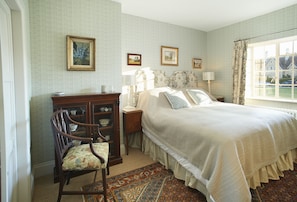 First floor: Bedroom one with an en-suite shower room