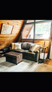 Cute & Cozy Packwood Cabin with Private Hot Tub!