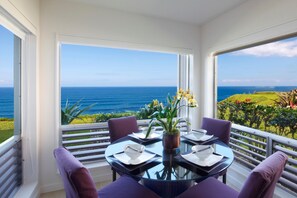 Kitchenette with 180-degree ocean views.