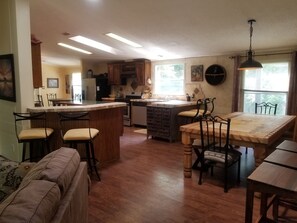 Kitchen and dining room