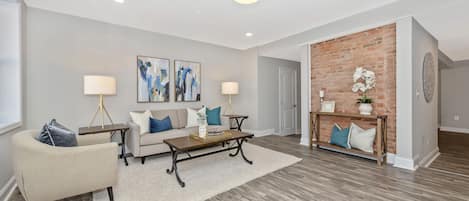 LIVING ROOM - another view of the space  when entering the front door.