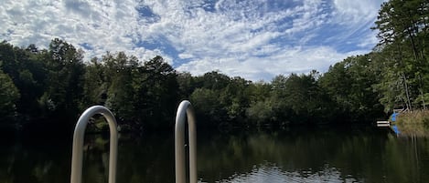 Lake view from the one of 2 private docks