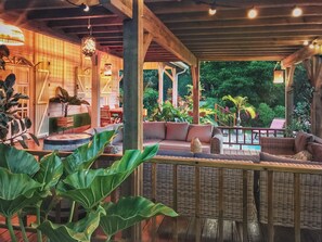 Pergola and front terrace