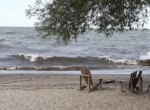 Private, community beach with nice sand!
