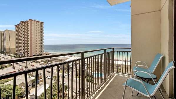 Stunning gulf views from the balcony!