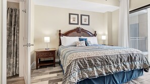 Comfortable KING size bed in private 1 bedroom