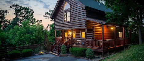 Our Gorgeous Cabin Features A Lovely Wrap-Around Porch With Porch Swing!