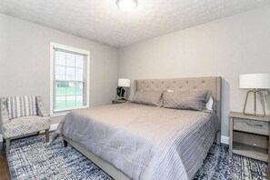 1st Floor Bedroom #2 with King memory foam bed.