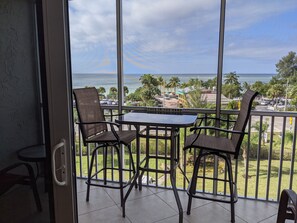 Full Western Gulf of Mexico Views Right From You Bistro Height Chairs On the Lan