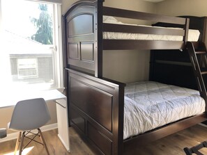 Second bedroom sleeps up to 3 (bottom bunk is full size)