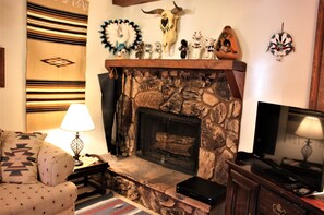 Wood fireplace