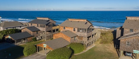 DU804: Beach House | Aerial Front Exterior