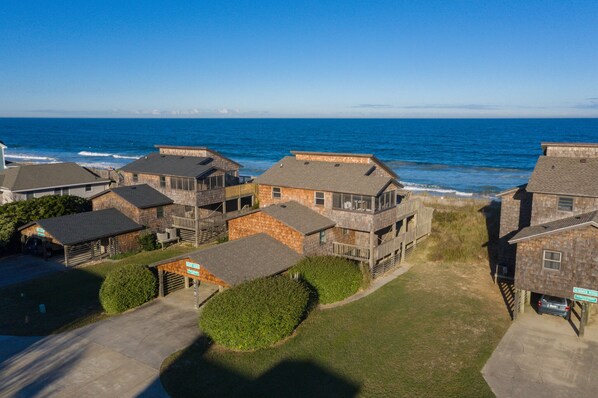 DU804: Beach House | Aerial Front Exterior