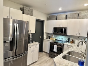 Newly remodeled and heated tile floors.