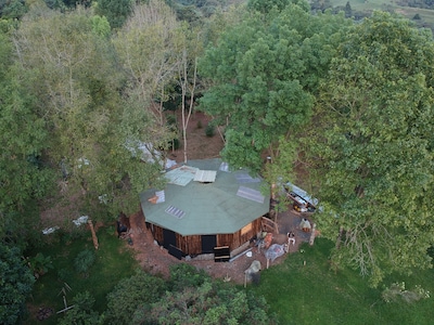 The Round cottage located in  rural Filandia.