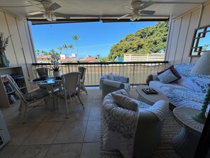 Enjoy ocean views from the large lanai.