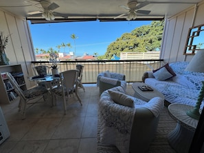 Enjoy ocean views from the large lanai.