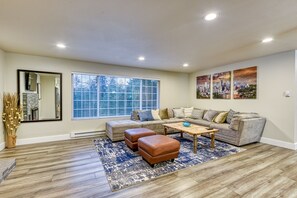 Big Open upstairs living room with lot of natural light