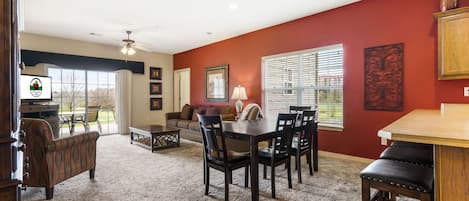 Open Living Room and Dining Areas
