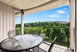 Covered Balcony Overlooking the Golf Course